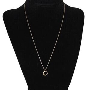 Moon & Star Turkish Flag Ay Yildiz 14k Gold Necklace 585 Yellow Gold 1.56 Grams